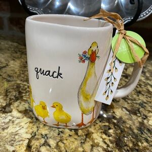 Rae Dunn QUACK mug - adorable mama duck and chicks - Brsnd new 19.5 oz